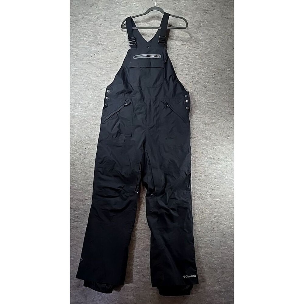 Columbia Omni Tech Fleece Lined Sno Bib Overalls Winter Snow Pants Mens L WM8072